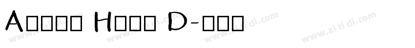 Adobe Hand D字体转换